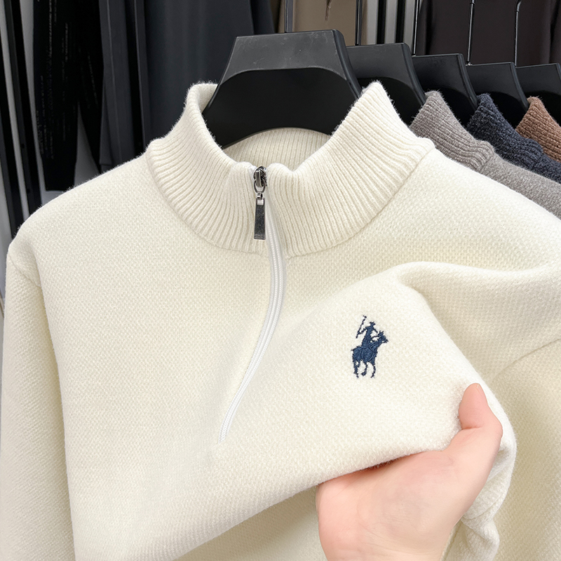 Winter Clothing Layers - Zimowy sweter męski z dzianiny, z