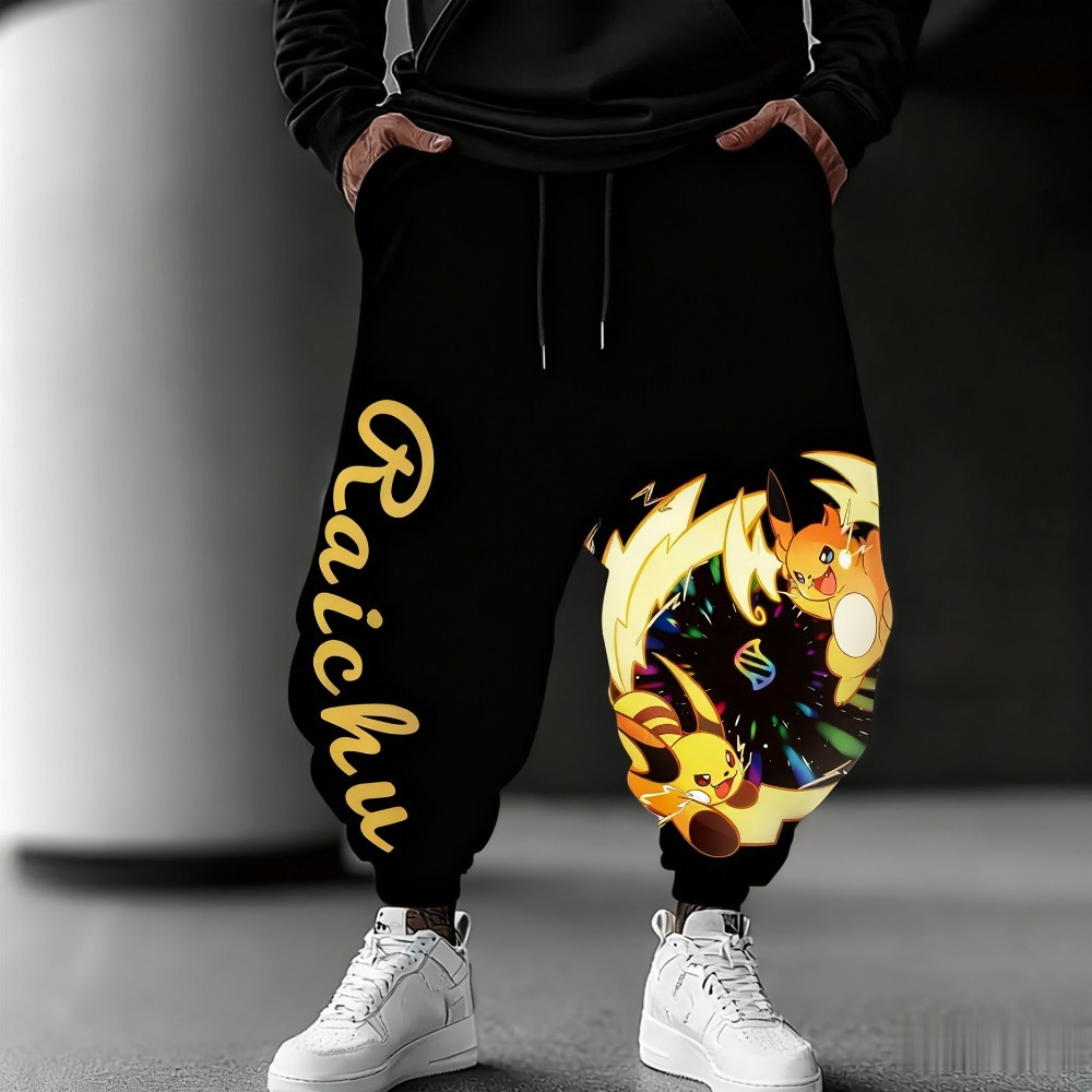 Winter Clothing Japan - Spodnie polarowe z serii Pokémon, termiczne,