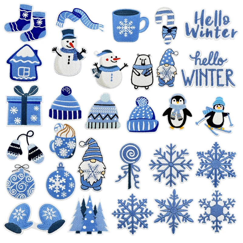 Winter Clothing Pictures - Łatka do prasowania choinka naklejki na