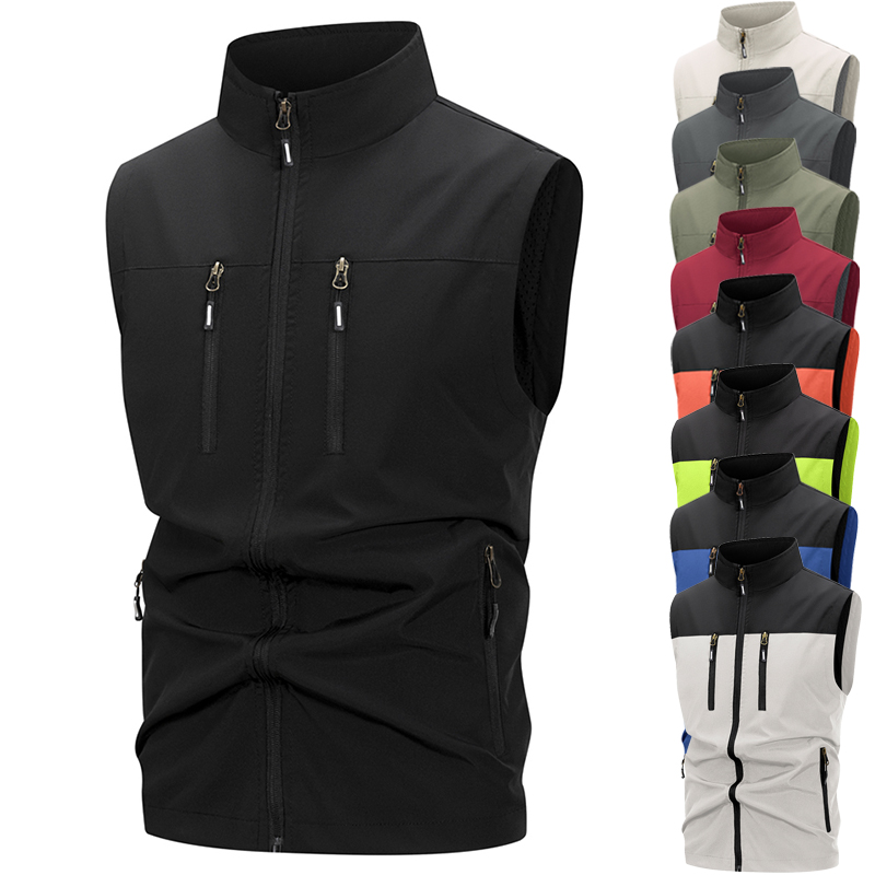 Winter Clothing Essentials - Męska lekka kamizelka softshell z kieszeniami
