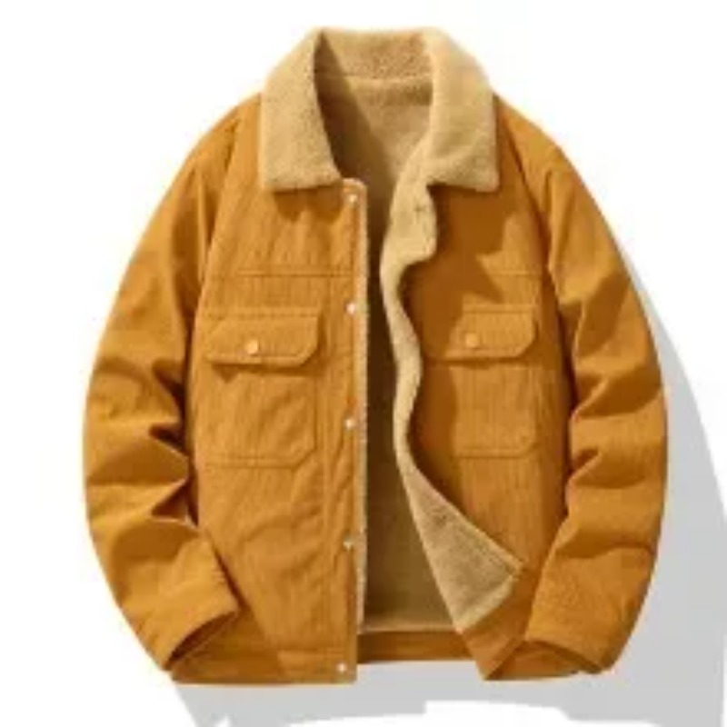 Quality Winter Clothing Brand - LIBIELIY Wysokiej Jakości Męska Kurtka Sztruksowa