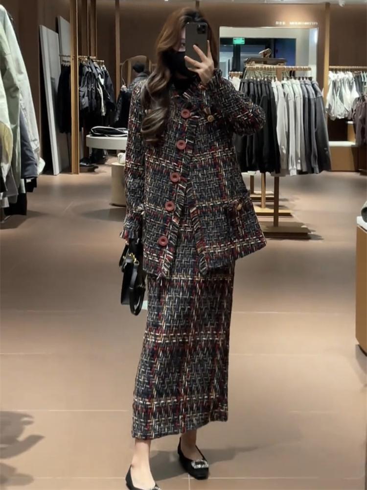 Winter Clothing Essentials - Zimowy nowy damski zestaw: elegancki płaszcz