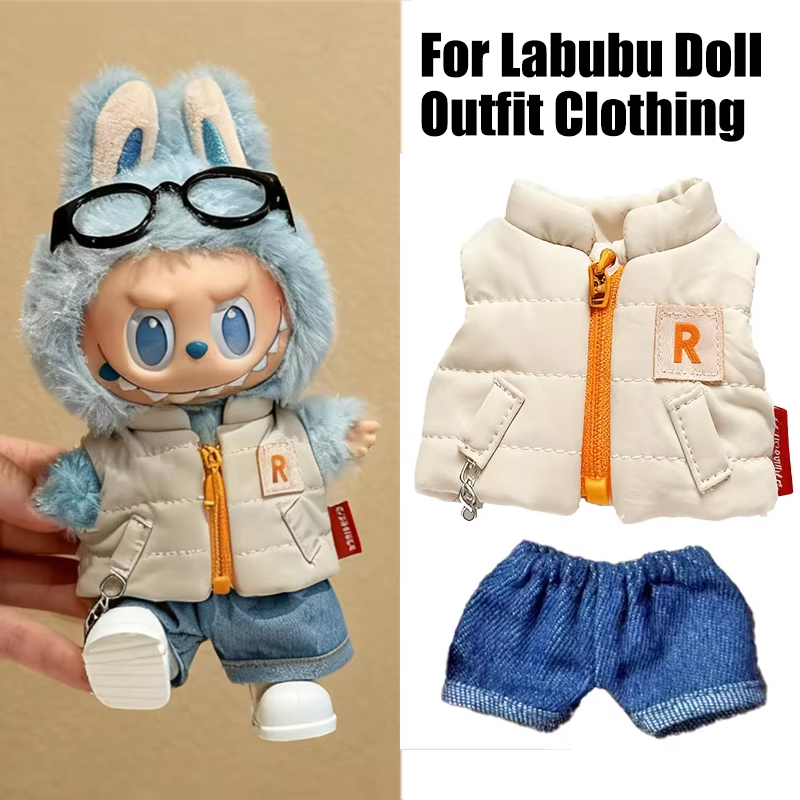 Winter Clothing For Babies - Ubranka dla lalki Labubu 15-17 cm:
