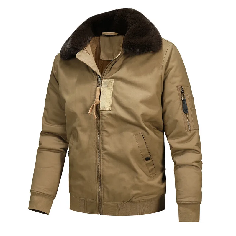 Quality Winter Clothing Bomber Jacket - Nowe Zimowe Męskie Kurtki Bomberki Polarowe