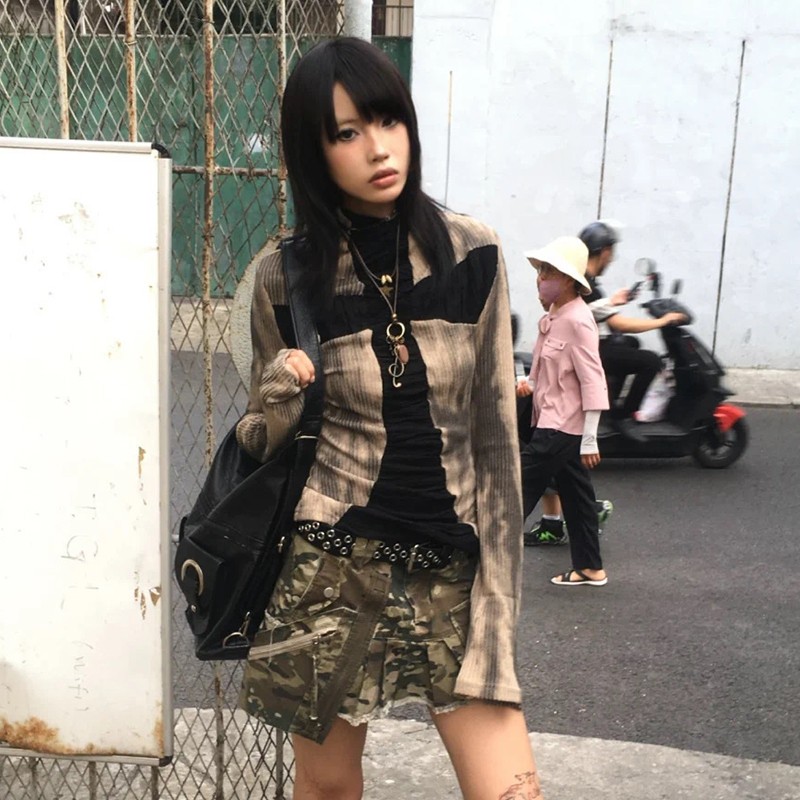 Karrram Japanese Y2k Ribbed To – Winter Clothing Aesthetic recenzja i cena