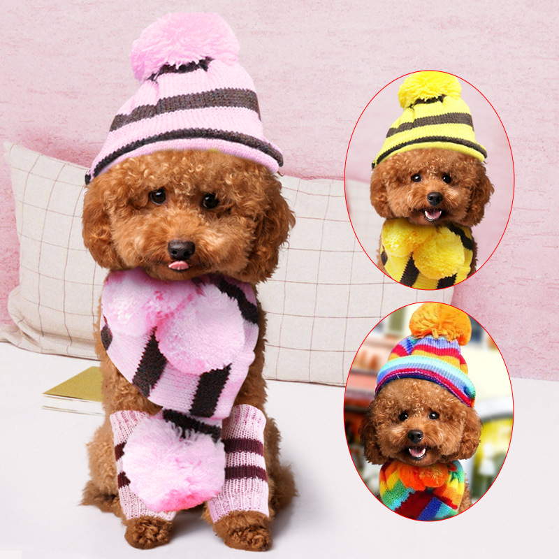 Zestaw zimowy dla psa z tęczow – Winter Clothing Leg Warmers recenzja i cena