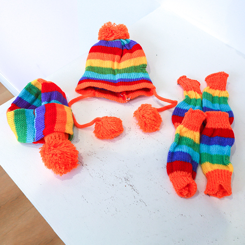 Zestaw zimowy dla psa z tęczow – Winter Clothing Leg Warmers recenzja i cena