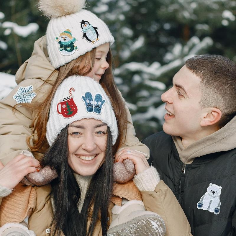 8-częściowe naszywki z motywem – Winter Clothing Pictures recenzja i cena