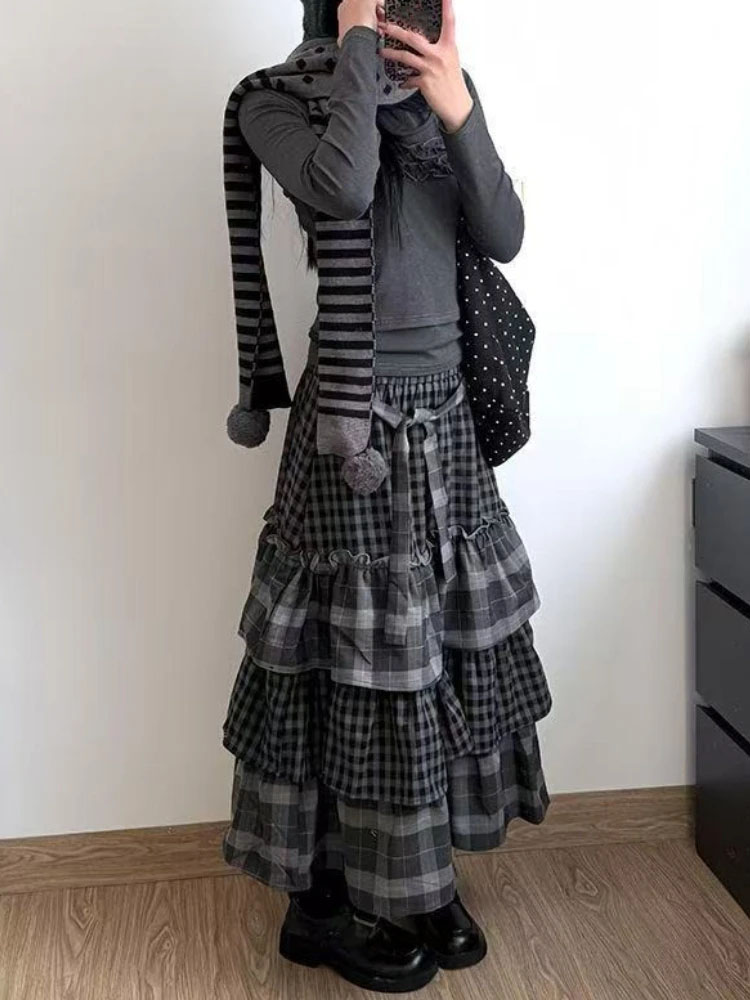 Japońska Spódnica w Stylu Vint – Winter Clothing Aesthetic recenzja i cena