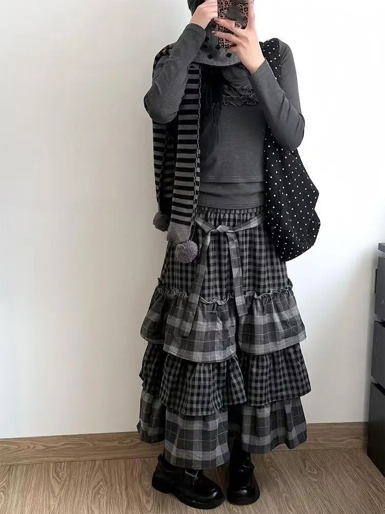 Japońska Spódnica w Stylu Vint – Winter Clothing Aesthetic recenzja i cena