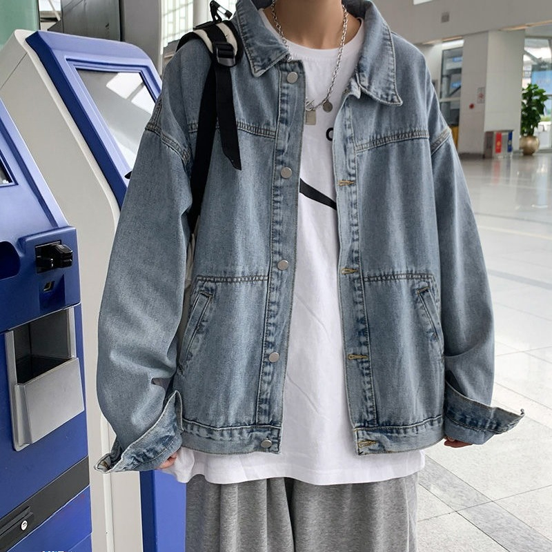 Kurtka jeansowa męska w stylu  – Winter Clothing Aesthetic recenzja i cena