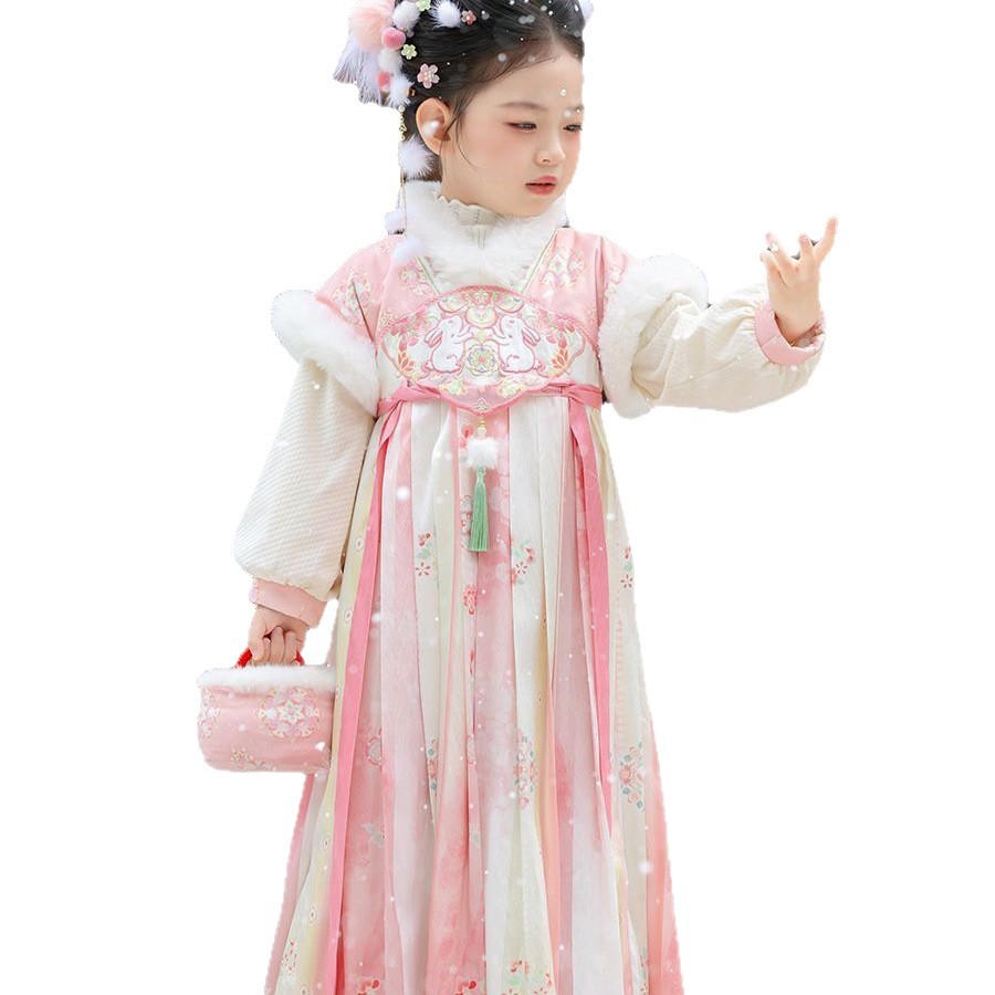 Dziewczęca sukienka Hanfu na z – Winter Clothing For Babies recenzja i cena